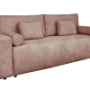 Schlafsofa Raven Stoff altrosa