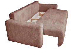 Schlafsofa Raven Stoff altrosa