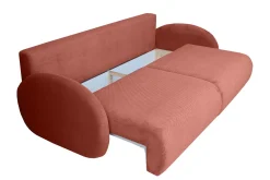 Schlafsofa Siena Stoff altrosa