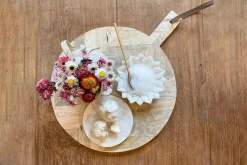 Schneidebrett massiv Holz D 40 cm