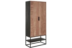 Schrank Cosmo Teak Metall 180x80 cm