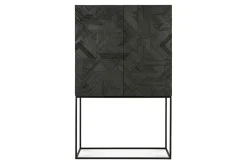 Schrank Graphic Teak massiv H 160 cm