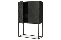 Schrank Graphic Teak massiv H 160 cm