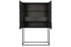 Schrank Graphic Teak massiv H 160 cm