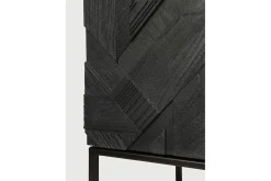 Schrank Graphic Teak massiv H 160 cm