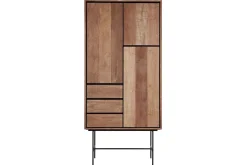 Schrank Metropole Teak Metall 210x100 cm