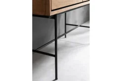 Schrank Metropole Teak Metall 210x100 cm