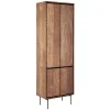 Schrank Metropole Teak Metall 210x70 cm