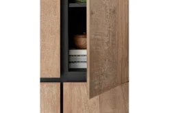 Schrank Metropole Teak Metall 210x70 cm