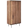 Schrank Metropole Teak Metall 180x90 cm