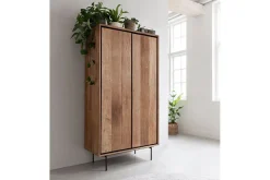 Schrank Metropole Teak Metall 180x90 cm