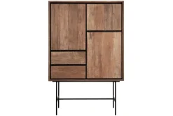 Schrank Metropole Teak Metall 150x100 cm