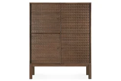 Schrank Sono Teak lackiert B 116 cm