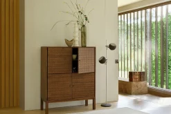 Schrank Sono Teak lackiert B 116 cm