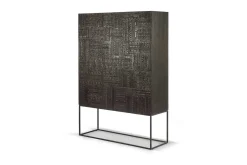 Schrank Tabwa Teak massiv H 180 cm