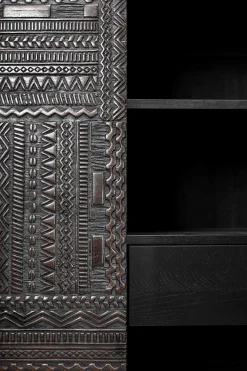 Schrank Tabwa Teak massiv H 180 cm