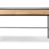 Schreibtisch Blackbird Eiche massiv B 127 cm