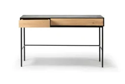 Schreibtisch Blackbird Eiche massiv B 127 cm