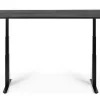 Schreibtisch Bok höhenverstellbar schwarz B 140 cm