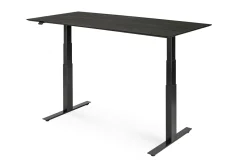 Schreibtisch Bok höhenverstellbar schwarz B 140 cm