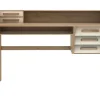 Schreibtisch Origami Eiche natur creme B 135 cm