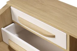 Schreibtisch Origami Eiche natur creme B 135 cm