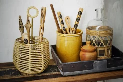 Servierlöffel Set Hand Craved Mango natur