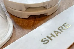 Servierplatte Share Marmor weiss