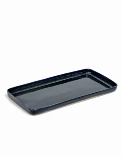 Servierplatte Terres de Reves dunkelblau B37cm