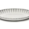Servierschale Inku oval weiss gross