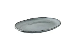 Servierteller Dutch Rose blau 40x28cm