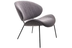 Sessel Alvaro Lounge Bouclé grau