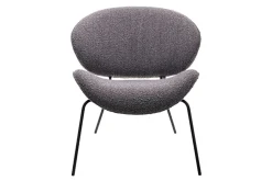 Sessel Alvaro Lounge Bouclé grau