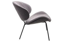 Sessel Alvaro Lounge Bouclé grau