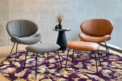 Sessel Alvaro Lounge Bouclé grau