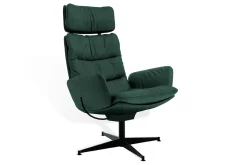 Sessel Arva Lounge Cord grün drehbar