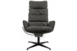 Sessel Arva Lounge Stoff grau drehbar