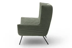 Sessel Evelin Cord dunkelgrün