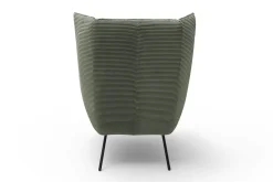 Sessel Evelin Cord dunkelgrün