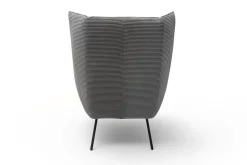 Sessel Evelin Cord dunkelgrau