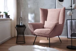 Sessel Evelin Cord rosa