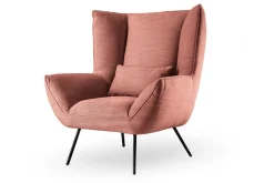 Sessel Evelin Stoff flamingo