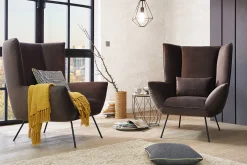 Sessel Evelin Stoff flamingo