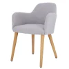 Sessel Flaminia Stoff grau