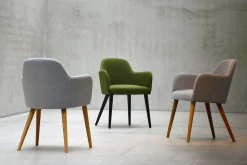Sessel Flaminia Stoff grau