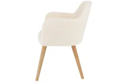 Sessel Flaminia Stoff weiß