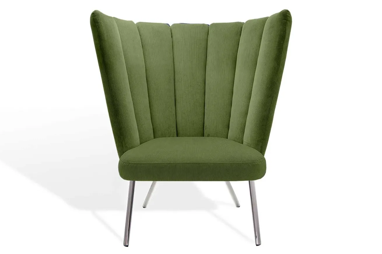 Sessel Gaia Calice Cord grün