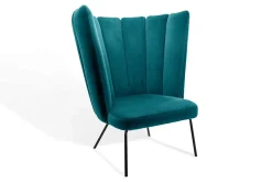 Sessel Gaia Calice Samt petrol