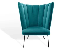 Sessel Gaia Calice Samt petrol