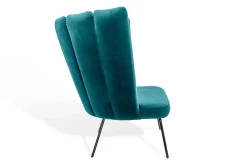 Sessel Gaia Calice Samt petrol